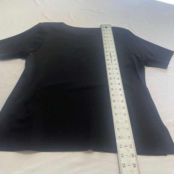 Exclusively Misook Black Acrylic 2 Pc Skirt Set Size Medium Top Large Skirt - Picture 6 of 12